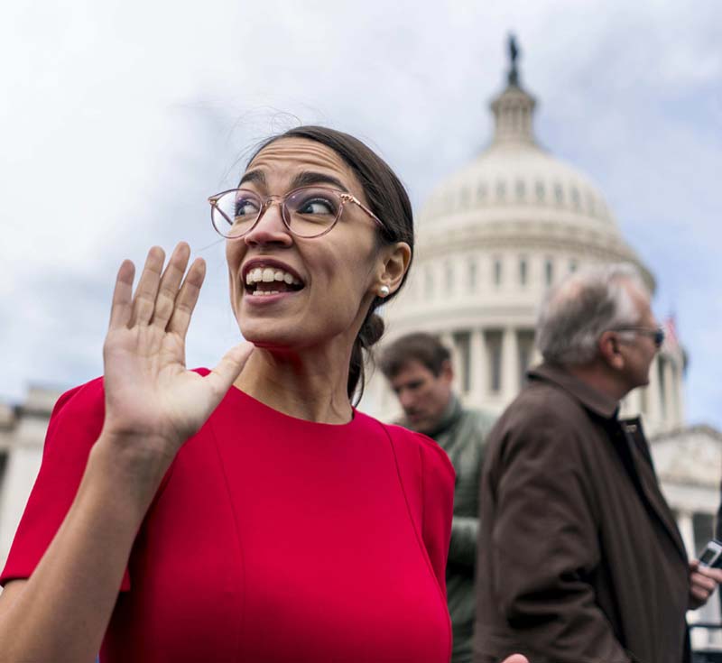 Ocasio-Cortez presses case that US is running 'concentration camps' at border
	