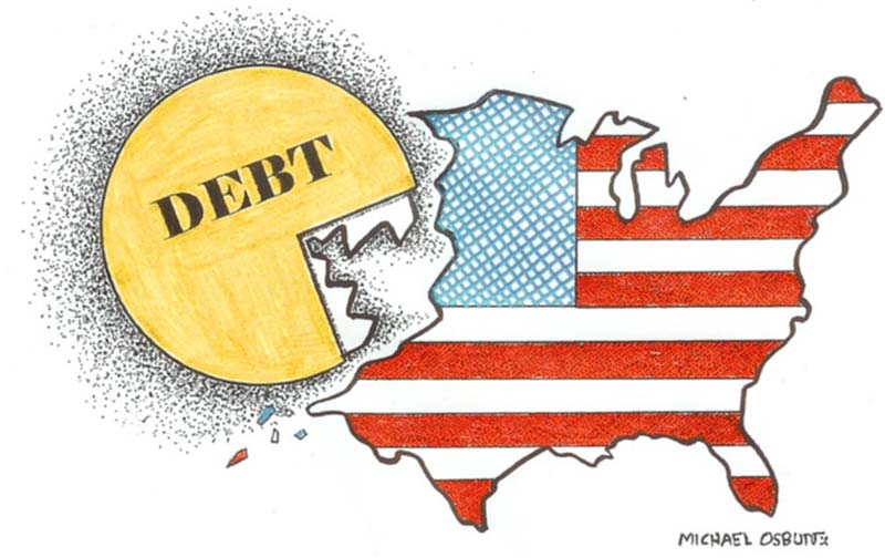 Where's the clamor over our disastrous national debt?
