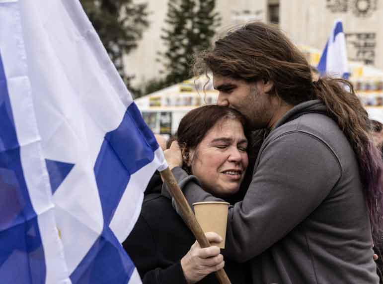 A cynical and cruel spectacle: 'This is what a crime against humanity looks like!' declares  Israeli President
	