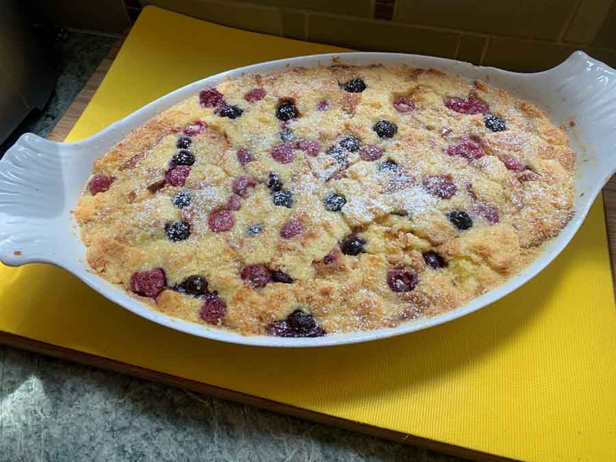 A patriotic bread pudding to celebrate Fourth of July
	