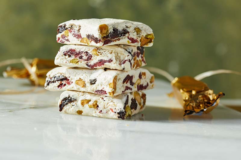 For an edible gift that's fabulously festive, whip up a holiday batch of nougat
	
	