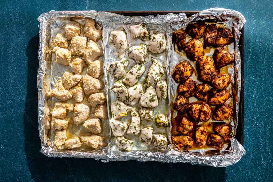 One sheet-pan chicken recipe, spiced 3 ways, is meal prep magic
	