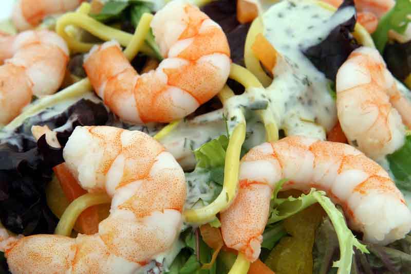 She said, 'I'll stick with my shrimp'