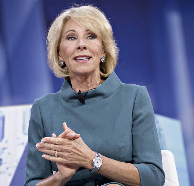Betsy DeVos is trying to stop an assault on civil rights on college campuses. Guess who is trying to stop her

 
