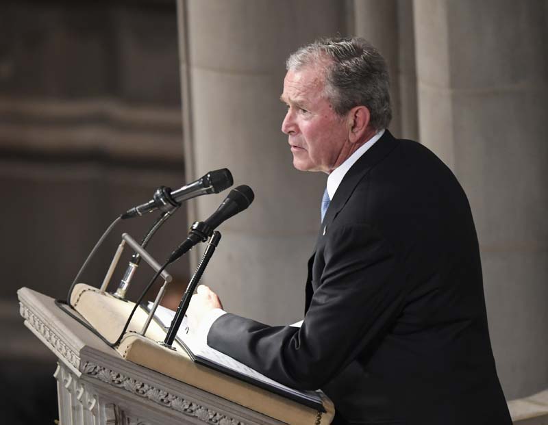 Republican candidates rely on stealth campaigner George W. Bush
	