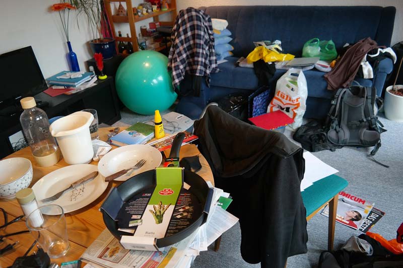 You probably have too much stuff. Here's how to pare it down
	