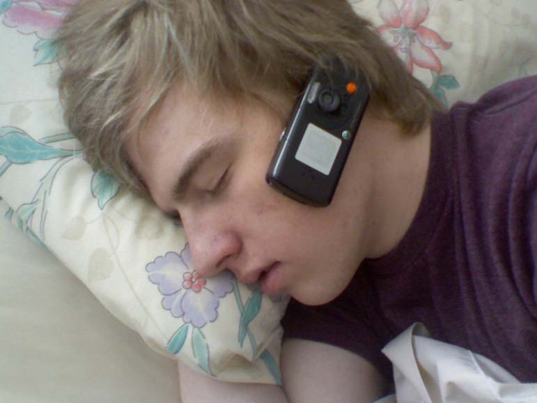 Look at your phone so it can tell you not to look at your phone