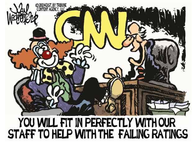 Schadenfreude? At CNN, they think not