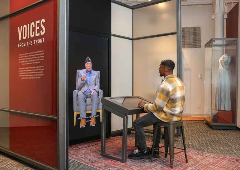 A museum is using AI to let visitors chat with World War II survivors