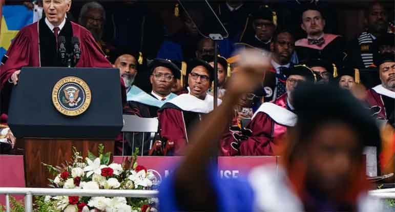 Biden is 'dissed' at Morehouse College over Hamas