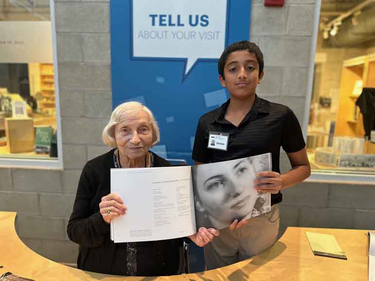 Teen and Holocaust survivor who met volunteering become 'dynamic duo'
	