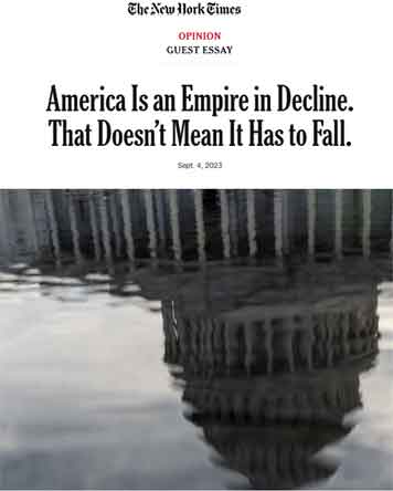 As goes Rome, so goes America?