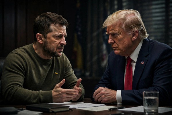Donald Trump's fight with Vladimir Zelensky reveals a deeper frustration
 
