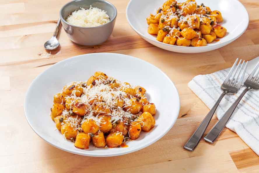 Gnocchi with chili crisp sauce is on the table in 20 minutes. Honest 


