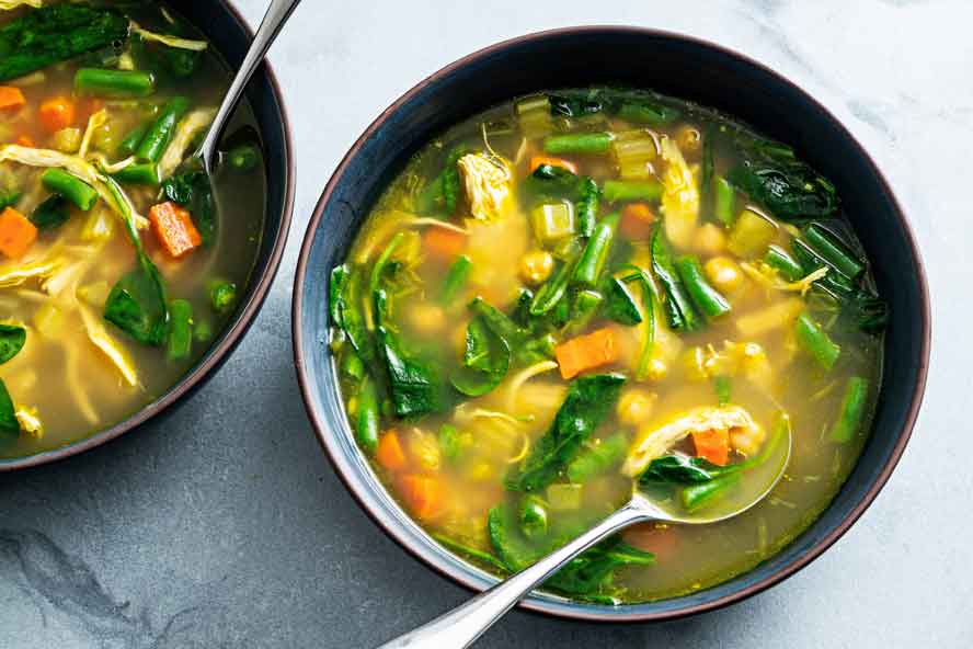 This Chicken Soup may make Bubby blush --- but it has amazing flavor and a nutrition boost
	