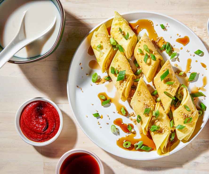 JUST DON'T DARE CALL 'EM BLINTZES!  Dan bing are a Taiwanese breakfast treat that can be a meal anytime
	