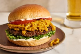 Lamb smashburgers with onion jam offers richer, more robust flavor while channeling exotic West African elevation
	