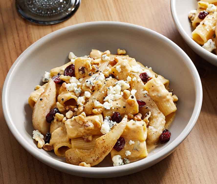 This pasta dish combines the best elements of a fall cheese plate into every bowl
	
	