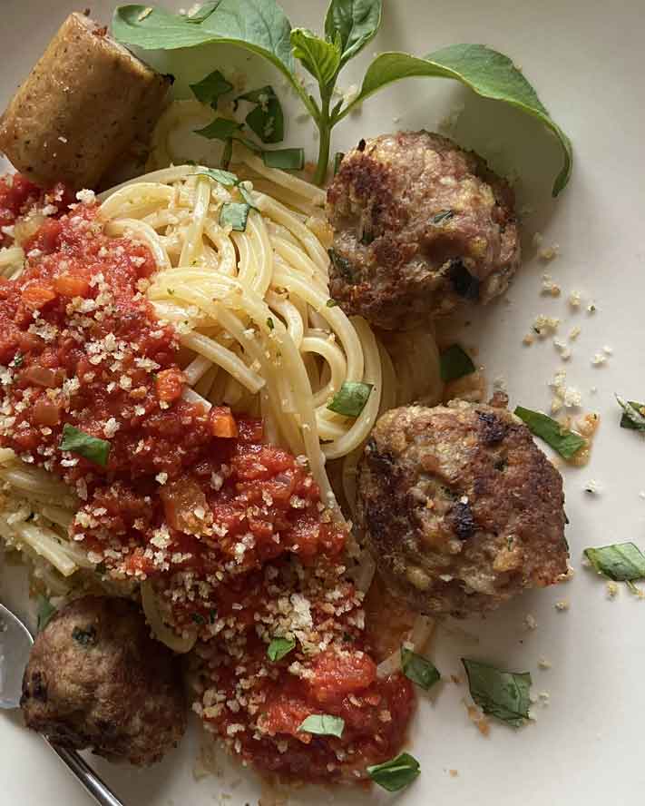 These authentic Italian spaghetti and meatballs are WOW!

