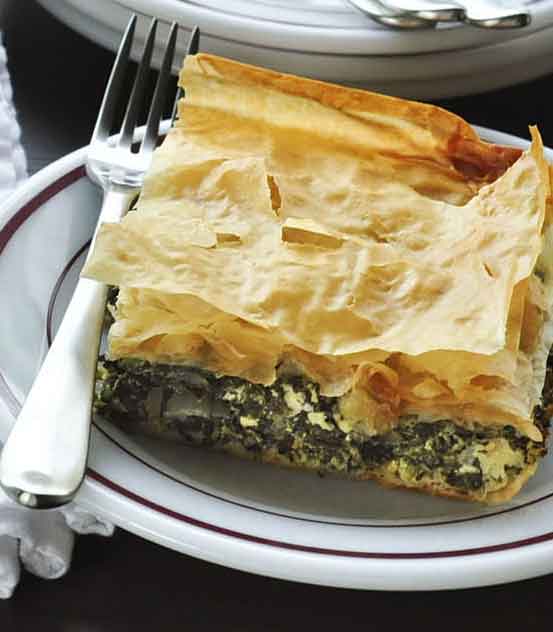 Customize this crispy, cheesy spinach pie any way you like it
	