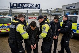 U.K. police rearrest two men in suspected Iranian plot on air base
 
	