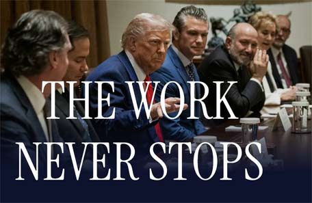 It's work, work, work at Trump White House
  
