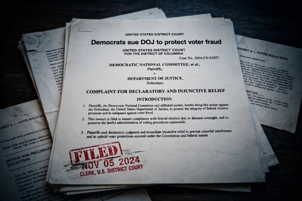 Dems sue Trump, DOJ over effort to remove (illegal?) voters from state rolls
	